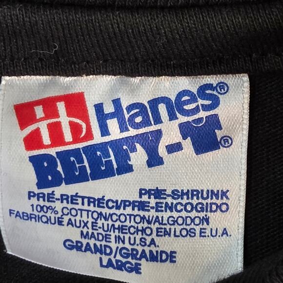 Vintage 1993 Garth Brooks Tour T-Shirt Hanes Beefy-T USA Black Large - Picture 4 of 12